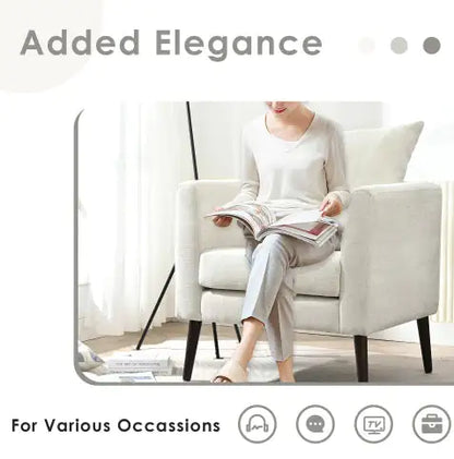 Upholstered Armchair With Solid Wood Legs