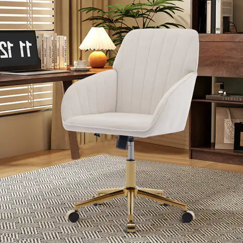 TY LuxeComfort Ergonomic Velvet Office Chair