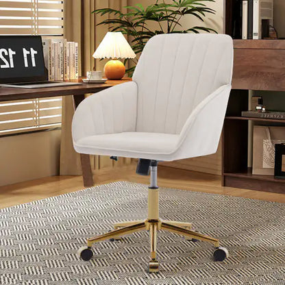 TY LuxeComfort Ergonomic Velvet Office Chair