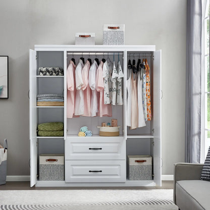 Modern 2-Door Wardrobe Closet
