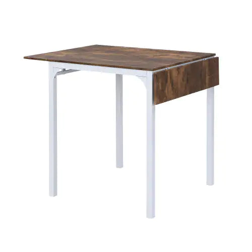 TOPMAX Farmhouse 5-Piece Drop Leaf Counter-Height Dining Set