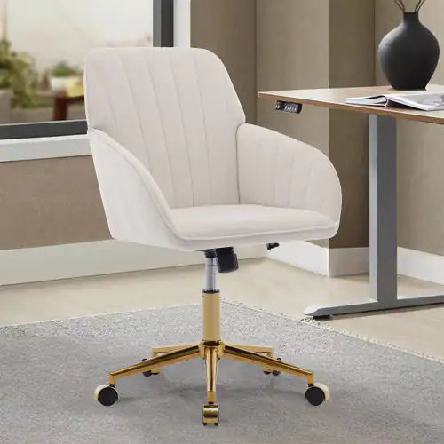 TY LuxeComfort Ergonomic Velvet Office Chair