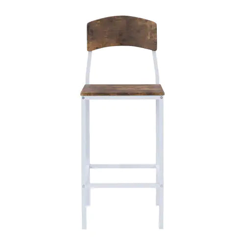 TOPMAX Farmhouse 5-Piece Drop Leaf Counter-Height Dining Set