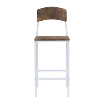 TOPMAX Farmhouse 5-Piece Drop Leaf Counter-Height Dining Set