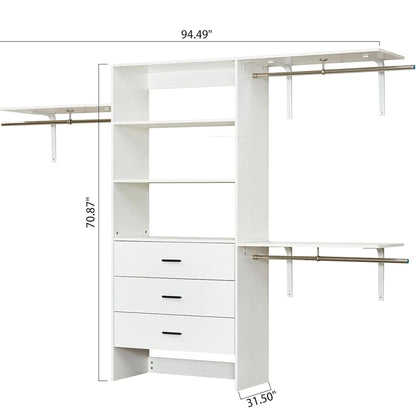 Modern Open Wardrobe Closet System